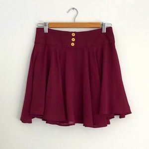 TWIK burgundy skater dress